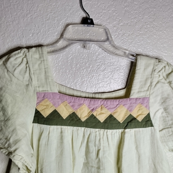 Madewell Tops Madewell Patchwork Square-Neck Aztec Top In Burnt Clay sz M - Picture 3 of 8